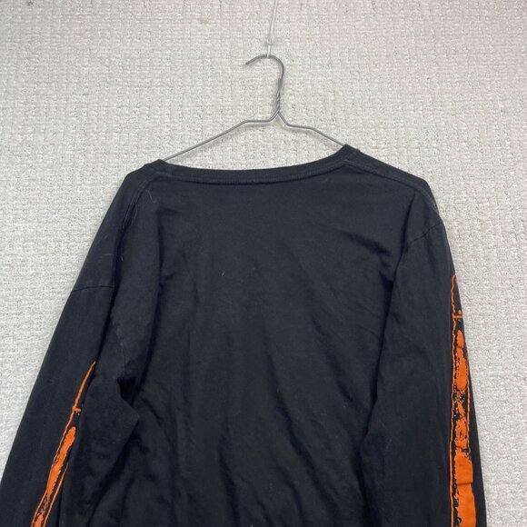 Friday The 13th Black Long Sleeve Men XL T-Shirt Jason Mask w/ Machete Sleeve - Picture 14 of 14